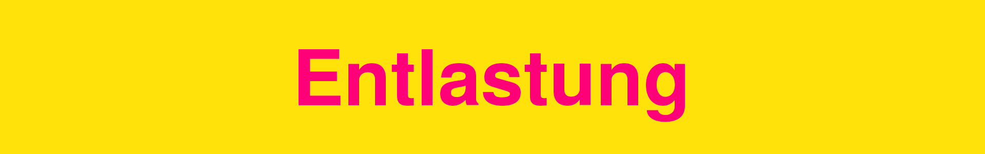 Entlastung